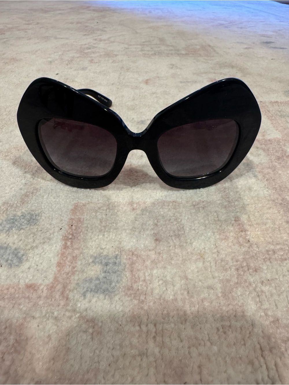Dolce & Gabbana Oversized Black Cat-Eye Sunglasses